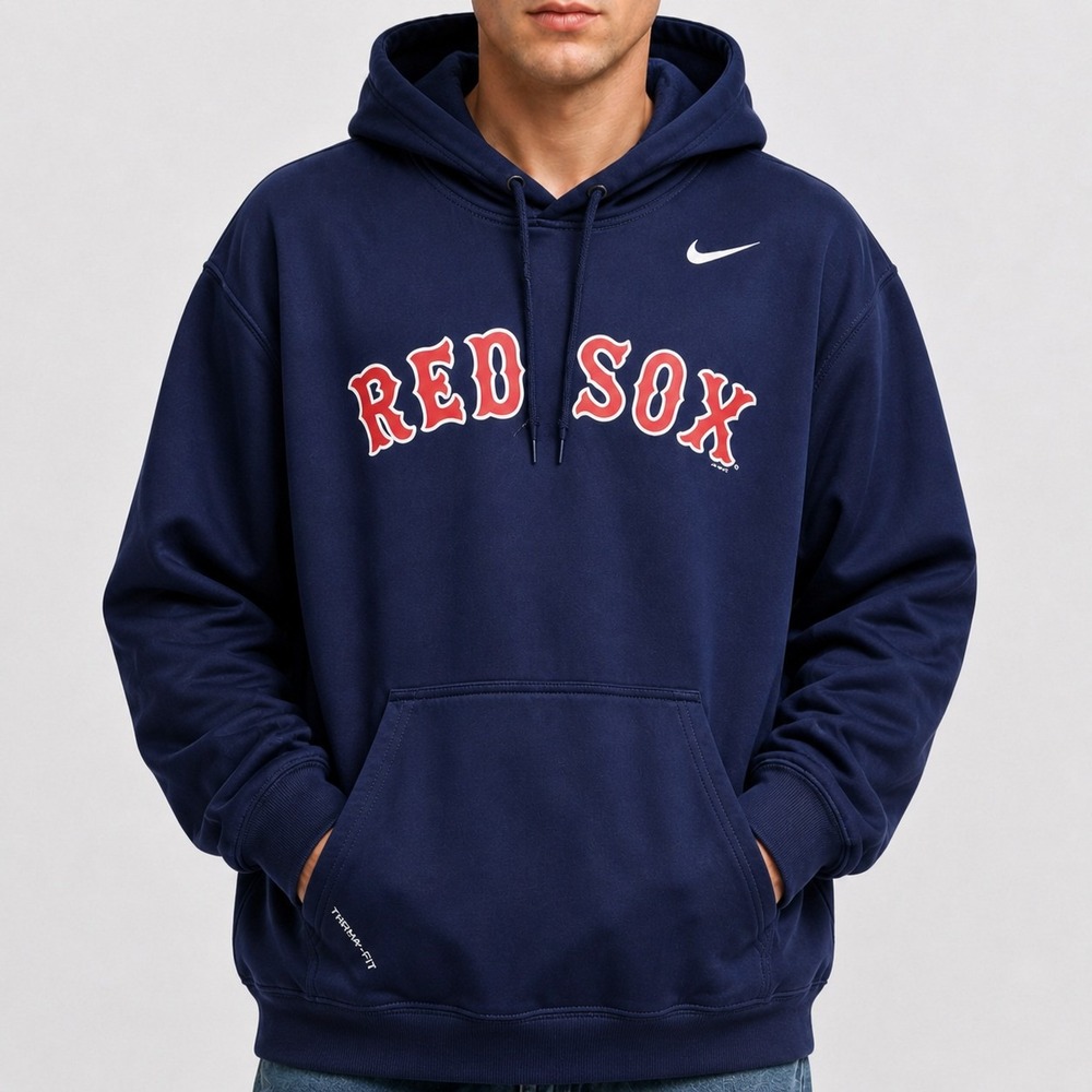Boston Red Sox Therma-FIT Hoodie Mens XL Navy Blue Sweatshirt